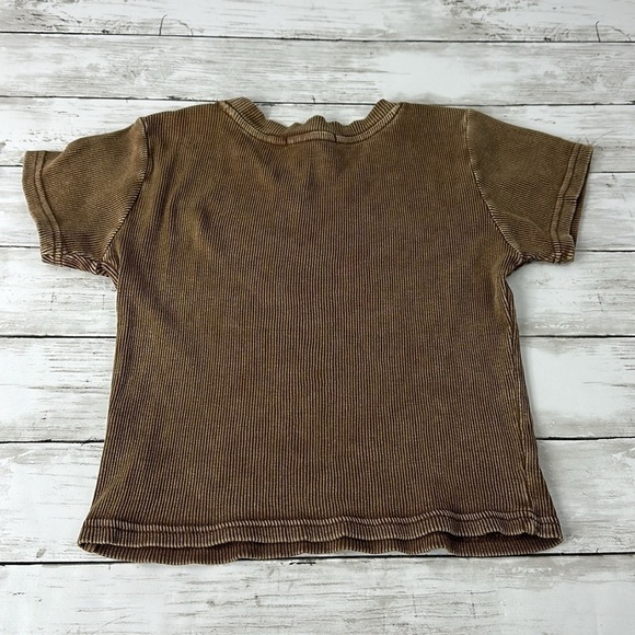 FOREVER 21 Ribbed brown crop top sz 6 - Picture 4 of 6